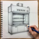 Шкаф сушильный вытяжной для физиотерапевтического кабинета